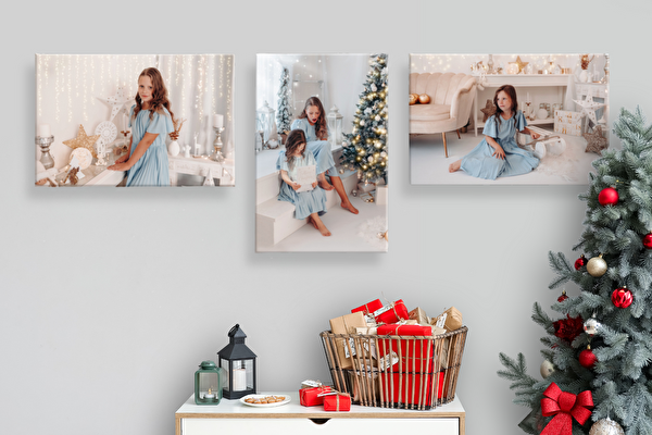 Fotoobrazy sada 3 kusů 45x30 cm z vlastních fotografií