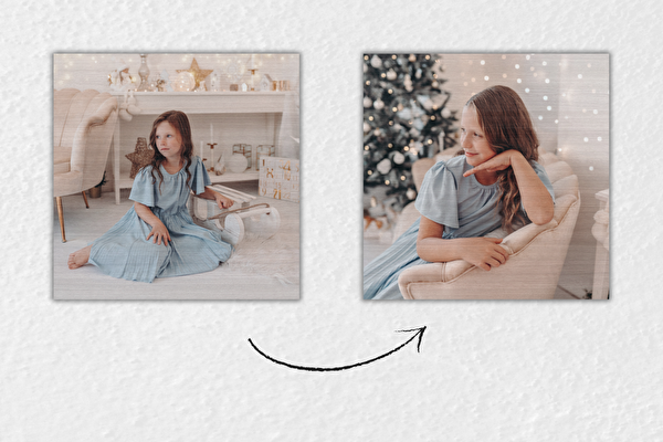 Oboustranný tisk na dřevo 40x40 cm z vlastní fotografie