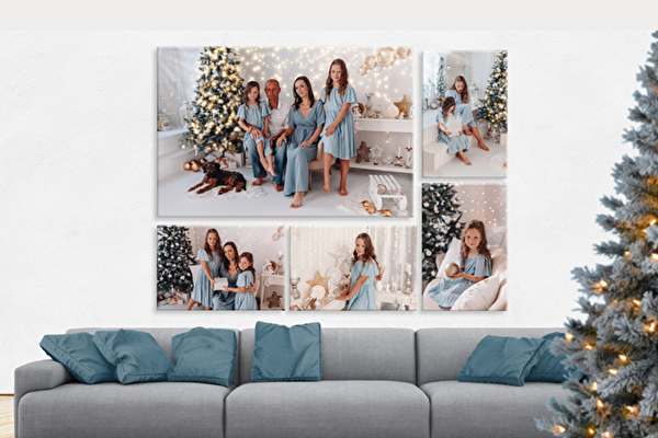 Fotoobrazy sada 5 kusů (1x - 90x60 cm, 4x - 45x30 cm) z vlastních fotografií