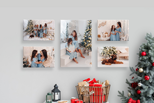 Fotoobrazy sada 5 kusů (1x - 45x30 cm, 4x - 30x20 cm) z vlastních fotografií